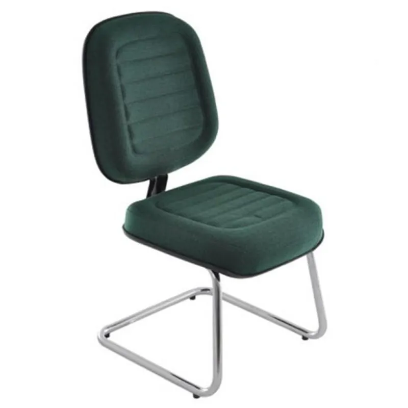 Cadeira Office Design Office Móveis Diretor Base Fixa Cromada Linha Tela Mesh Verde Cor:verde