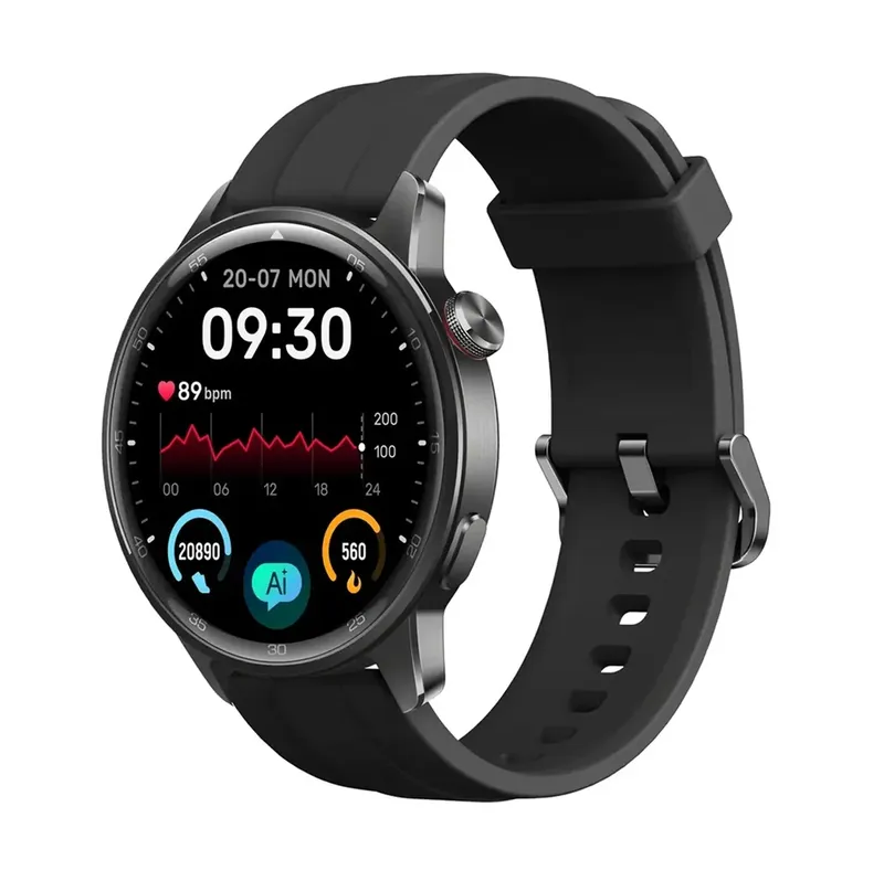 Smartwatch Realme Watch S2, Gps Integrado, Chamadas Bluetooth,tela 1.43 AmoLED, Ip68, Cinza Aço
