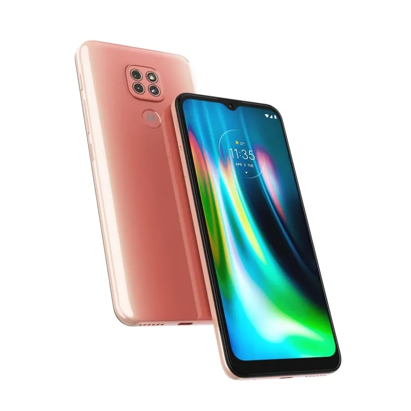 Smartphone Moto G9 Play 64GB, 4GB RAM, Tela 6.5" - Rosa Quartzo