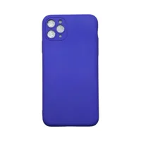 Capa Iphone 11 Pro Max Silicone Aveludada Protege Câmera Colorida Capinha Anti Impacto 11 Pro Max:roxo Escuro