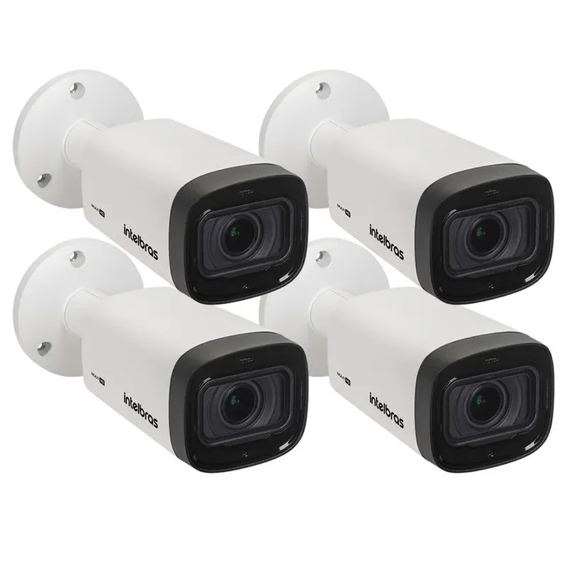 Kit 4 Câmeras Intelbras Varifocal Multi Hd Vhd 3250 Vf G7 Ip67 Ir 50m Hdcvi, Hdtvi, Ahd E Analógico