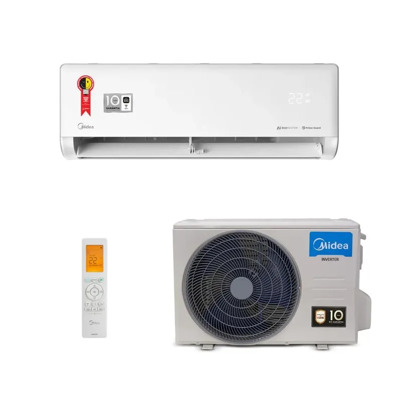 Ar Condicionado Inverter Midea Ai Ecomaster Wi-fi R-32 18000 Btus Quente E Frio 220v