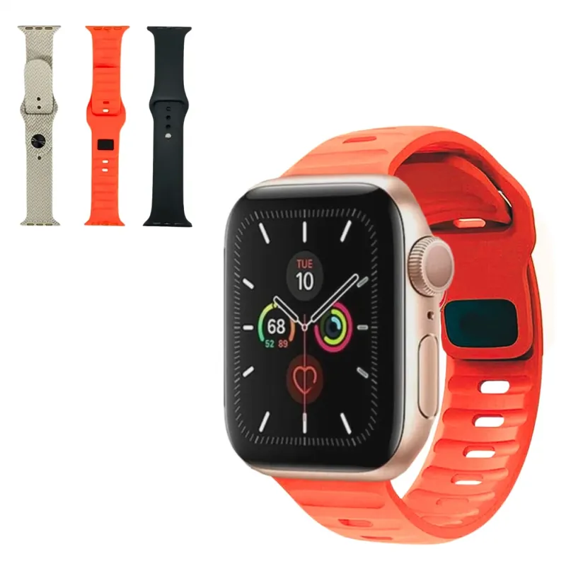 Smartwatch Relógio C/3 Multiiras Sms, Liga- Eletromex W9 Max Caixa/bisel:rose
