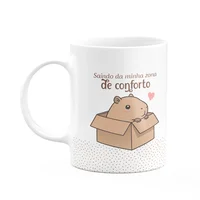 Caneca Divertida Capivaras - Saindo Da Zona De Conforto