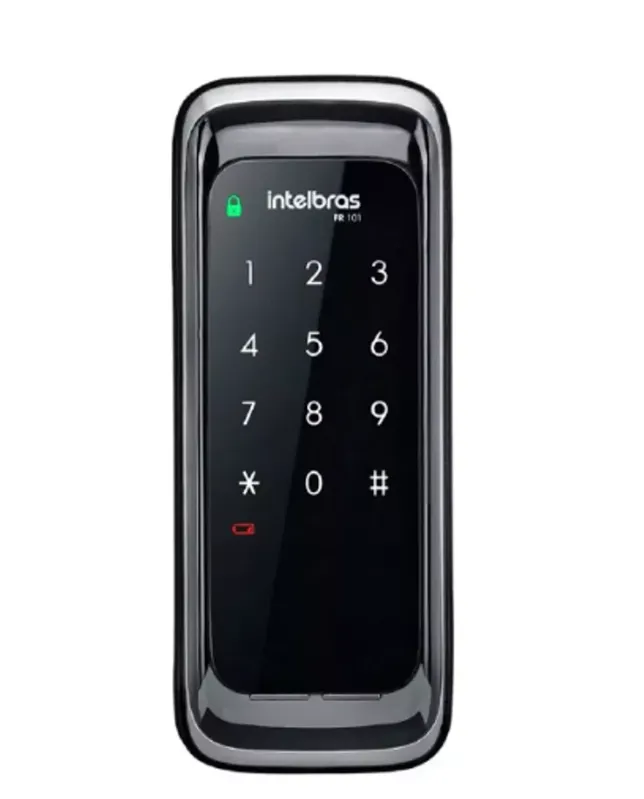 Fechadura Eletrônica Digital Touch Fr 101 Intelbras Cor Preto