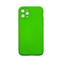 Capa Iphone 11 Pro Silicone Aveludada Protege Câmera Colorida Capinha Anti Impacto Iphone 11 Pro:verde