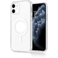 Capa Clear Magnética Compatível Iph 14 – Antichoque – Proteção Completa – Indução Sem Remover A Capa