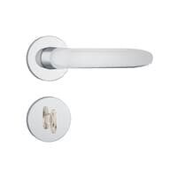 Fechadura Banheiro 823/11 Roseta Cromado 40mm Com Raio Stam