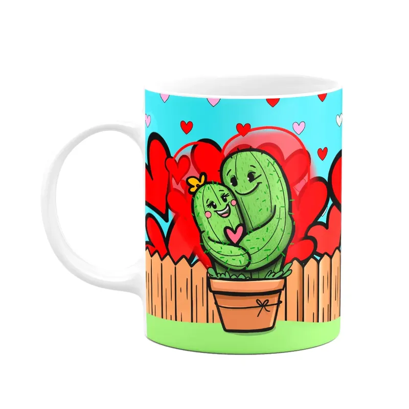Caneca Namorados Caquitinhos - Que Sorte A Nossa