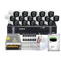Kit Intelbras, 16 Camera Segurança HD + DVR 1116, HD 4TB