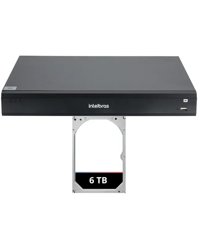 Gravador De Vídeo Em Rede Intelbras Nvd 1516-p Hd 6tb