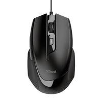 Mouse Trust Voca, Design Confortável, 6 Botões, 2400 DPI, USB, Preto - 23650