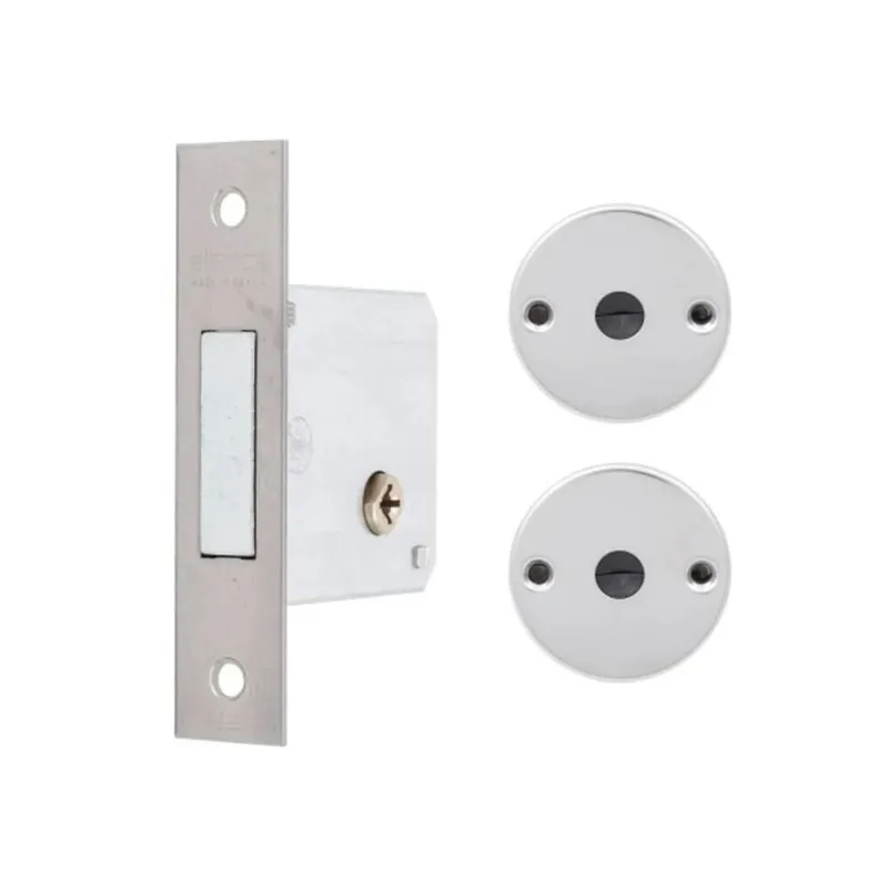 Fechadura F2000 Trava De Segurança Tetra Chave Roseta Quadrada Escovada 40mm Aliança
