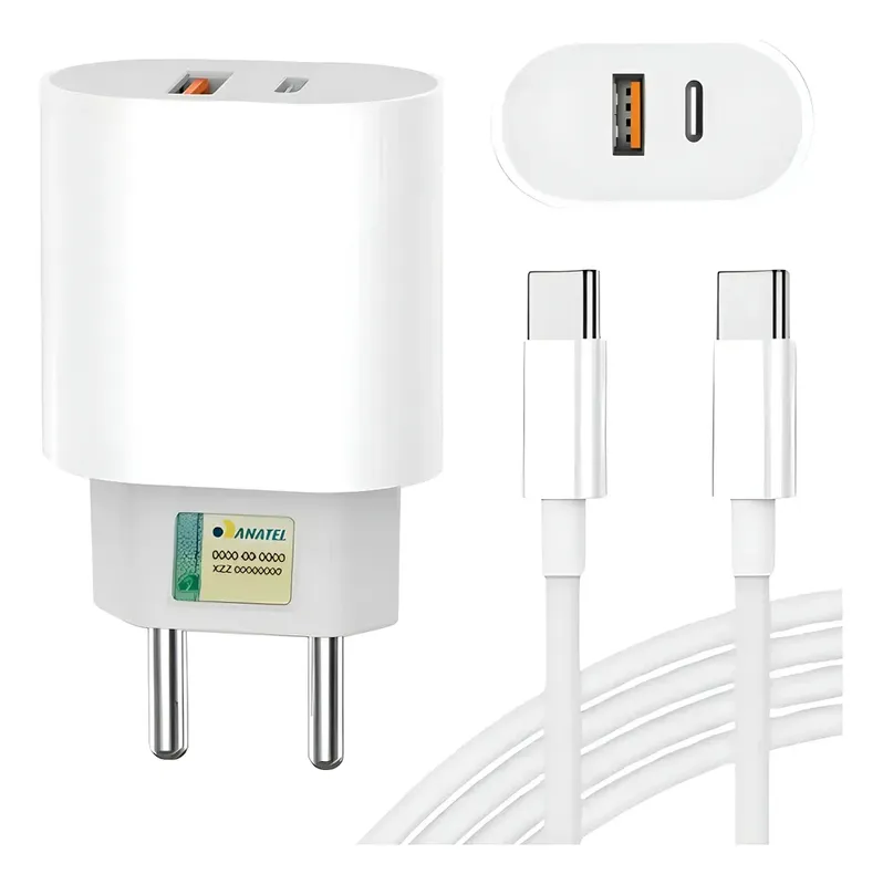 Carregador Turbo 40w Usb C Tipo A Power Delivery Samsung
