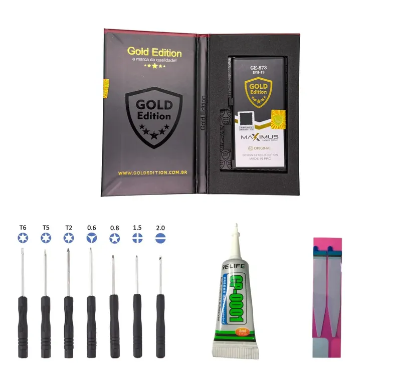 Bateria Para Iphone 13 Ge-873 Gold 3240mah + Kit De Reparo