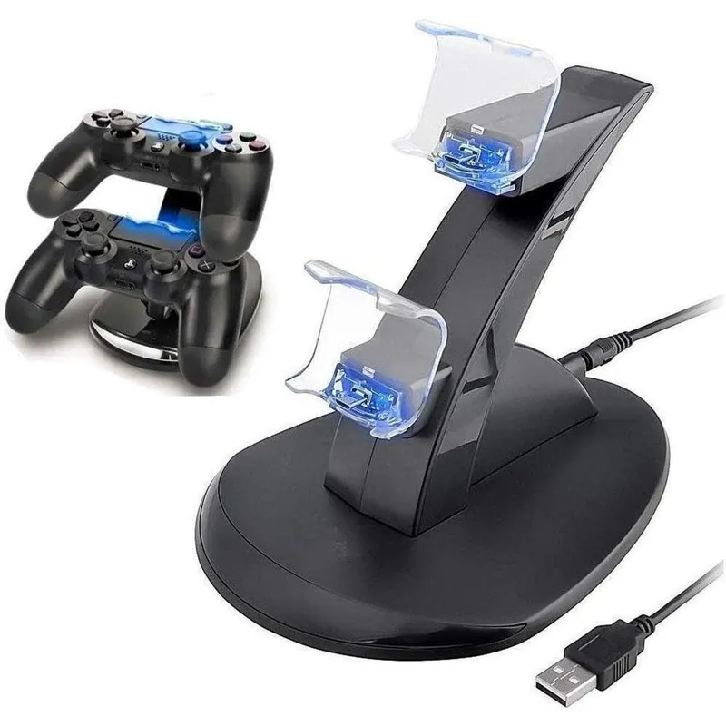 Suporte de Carregamento Fy, para Controle de PS4, Preto