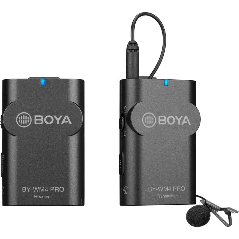 Microfone de Lapela, Boya Sem Fio, Omnidirecional - By-wm4