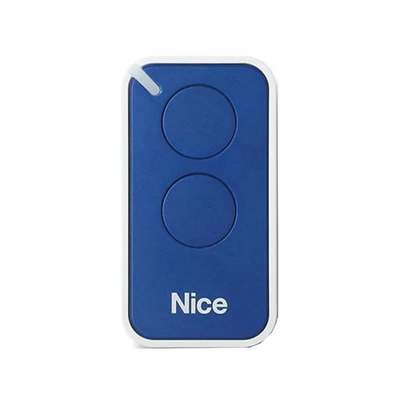 Controle Remoto, 433.92 Mhz, Rolling Code, 2 Botões, Era Inti, Azul Linear Hcs - Nice