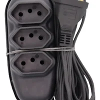 Régua Extensão Elétrica 3 Metros E 3 Tomadas 10a 127/220v