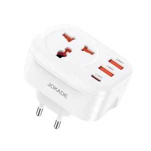 Adaptador Tomada Universal Carregador 2 Usb A 1 Usb-c 12w