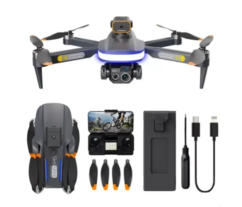 Drone Profissional P14 Dual Hk9, Camera 6k, Wifi, 2.4 Ghz, Preto