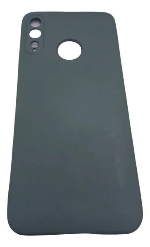 Capa Moto E7 Silicone Aveludada Cinza Lisa