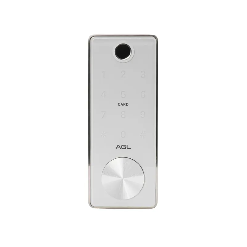 Fechadura Digital Agl T12 Bluetooth Tecnologia Rfid Usb Chave Manual Branco