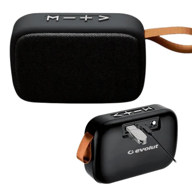 Caixa de Som, Rádio Fm, Bluetooth, Preto, Evolut - Eo-650