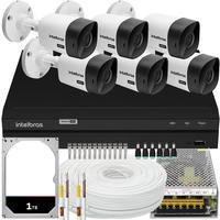 Kit Intelbras, 6 Câmeras VHC 1120B + DVR 1208, 8 Canais, 1TB