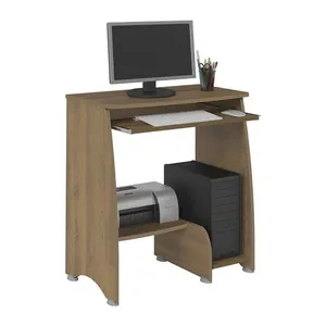 Mesa para Computador Artely Pixel, com 3 Prateleiras, Pinho