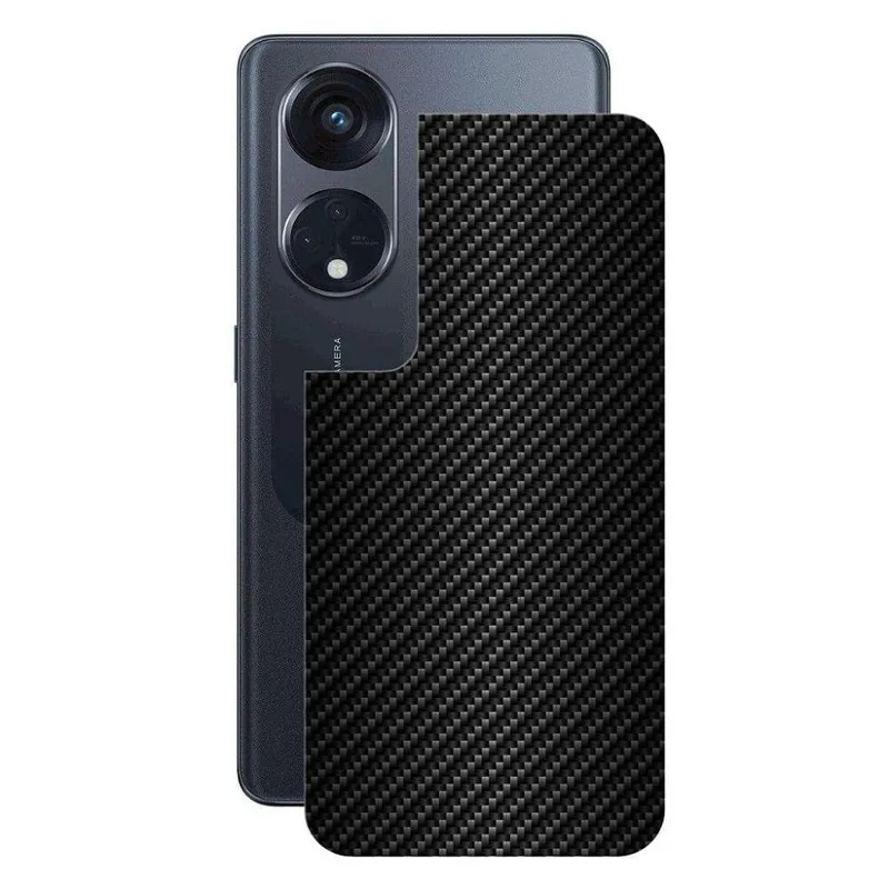 Película Oppo Reno8t 5g - Traseira Fibra Carbono Preta - Gshield