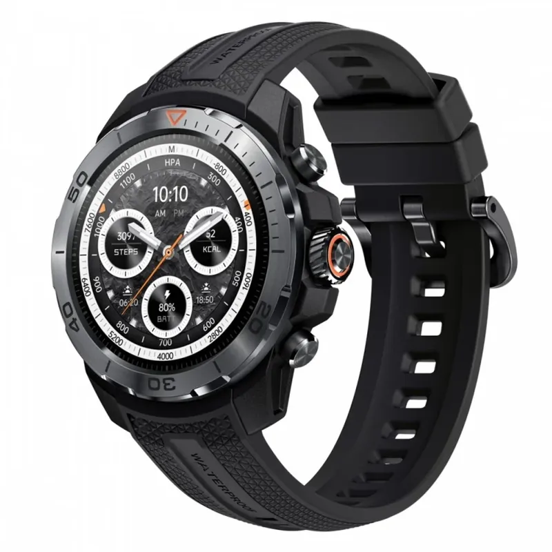 Smartwatch Mibro Gs Explorer Gps Integrado, Natação, 10 Atm, Conexão Strava, 2 Multiiras - Preto