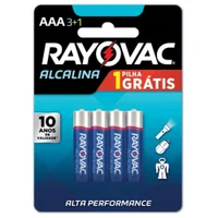 Pilha Alcalina Aaa Com 4 20324