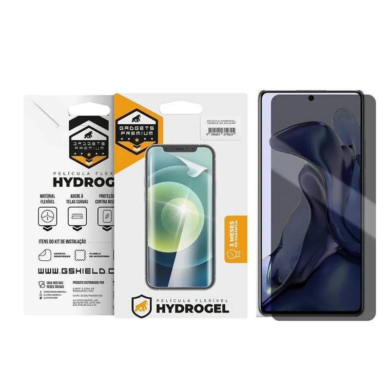 Película Para Xiaomi Redmi Note 11t Pro, Privacidade Hydrogel, Gorila Shield
