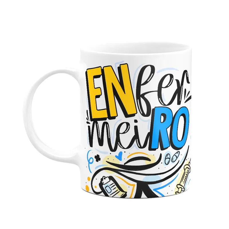 Caneca Profissões - Enfermeiro - 325ml - Branca