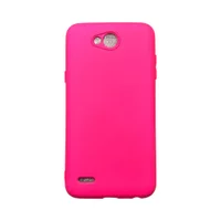 Capa Lg K10 Power Silicone Aveludada Colorida Capinha Anti Impacto K10 Power:pink