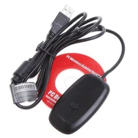 Receiver Receptor Para Controle Wireless XBOX 360 Para Computador PC Preto