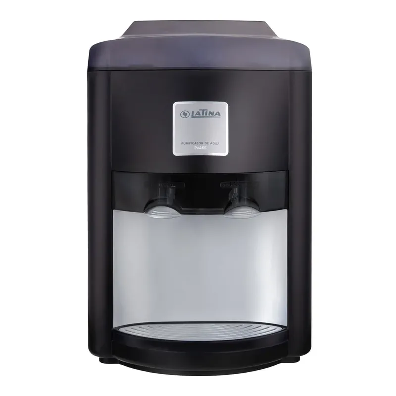 Purificador De Água Mineral Latina Prata C/ Preto 220v Pa355