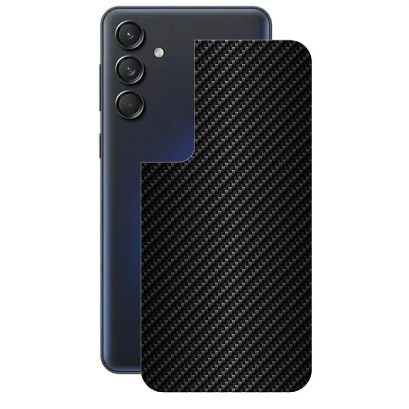 Película Para Samsung Galaxy M55 5g - Traseira De Fibra De Carbono Preta - Gshield