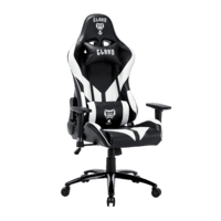 Cadeira Gamer, Preto Com Branco, Cl-cm081 - Clanm