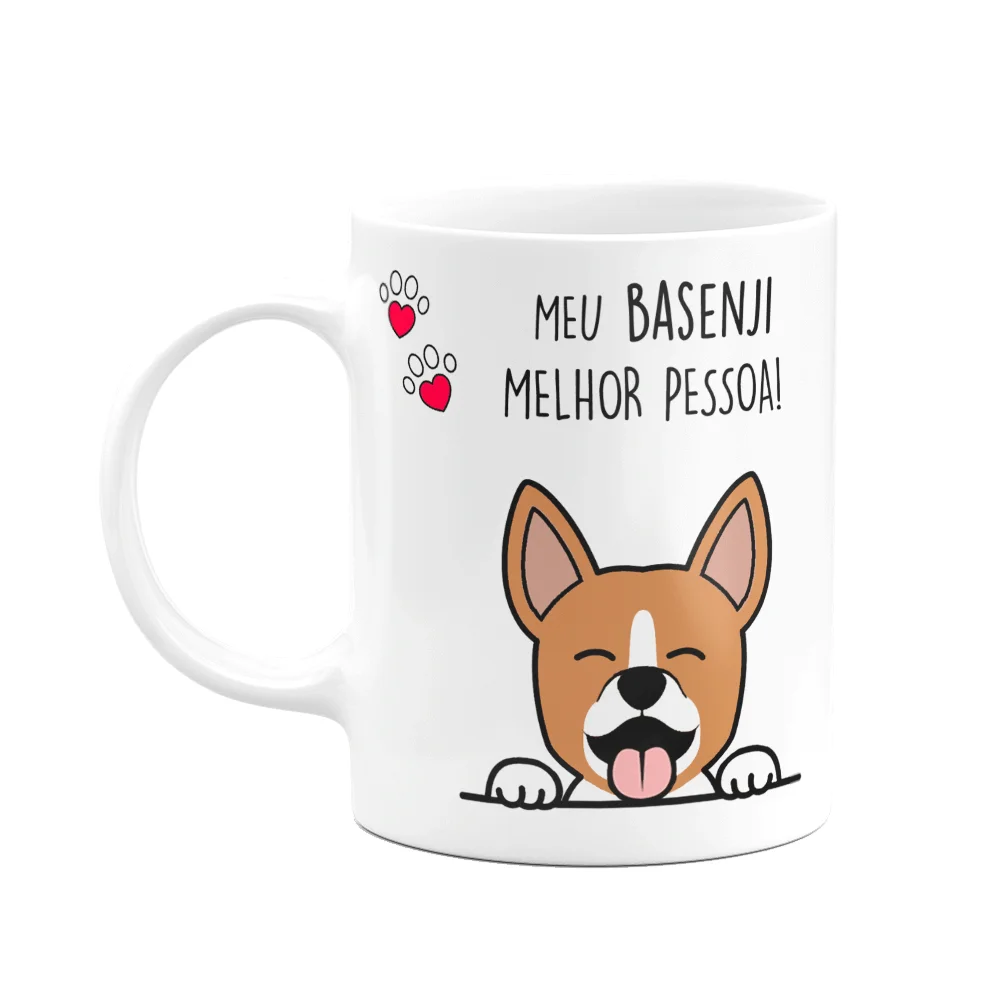 Caneca Dog Meu Basenji Melhor Pessoa