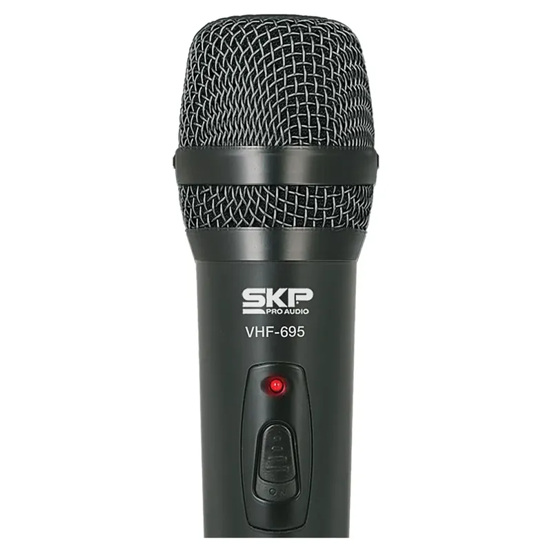 Microfone Sem Fio De Mao, Frequencia Vhf Alcance 50 Metros Vhf695
