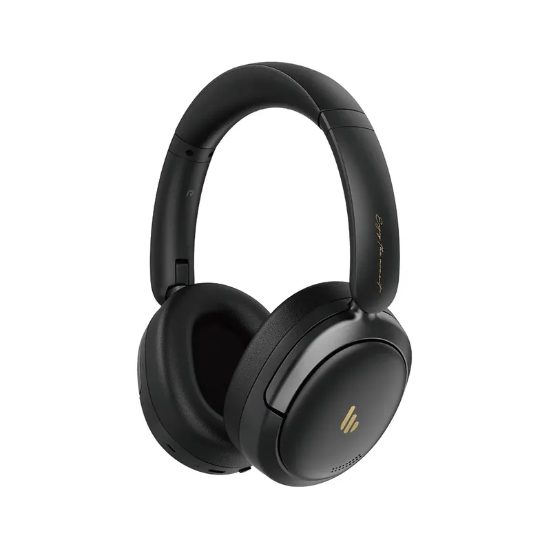 Fone Bluetooth com Cancelamento de Ruído, Bateria 45h, Hi-Res, Dobrável e USB-C - Edifier Atom Max Preto