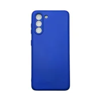 Capa Samsung S21 / S30 Silicone Aveludada Protege Câmera Colorida Capinha Anti Impacto S21:azul Bic