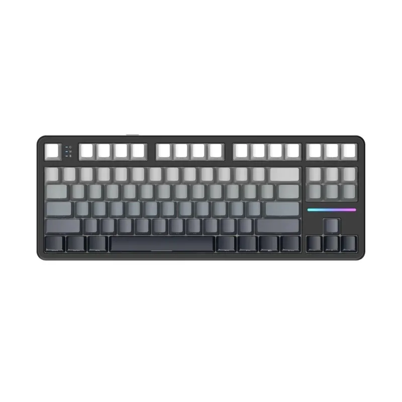 Teclado Mecânico Sem Fio Attack Shark X87, RGB, Tri-Mode Wireless Bluetooth USB-C, Moonlit Night - X87