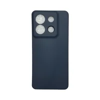 Capa Xiaomi Poco X6 Silicone Aveludada Protege Câmera Colorida Capinha Anti Impacto Poco X6:cinza Escuro