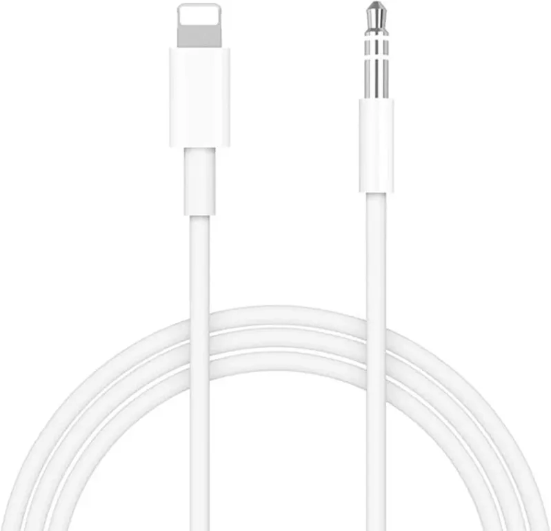 Cabo De Áudio Lightning / 3.5mm Aux Para Iphone 11 Xs Xr X 8 7