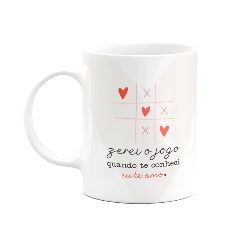 Caneca Namorados - Zerei O Jogo Quando Te Conheci