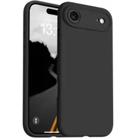 Capa Capinha Protetora de Silicone com Interior em Microfibra Compatível com Magsafe para o iPhone 17 Air - Cor: Preto