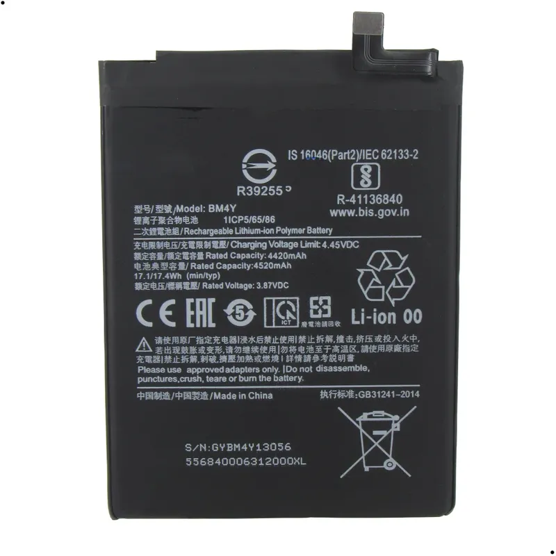 Bateria Bm4y Compatível Com Xiaomi Redmi K40 Pro E Poco F3